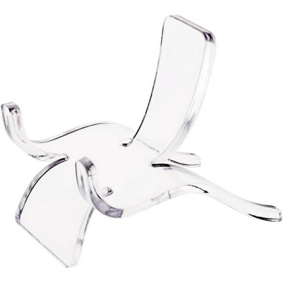 10 Pcs Acrylic Triangle Display Holder, Clear Plastic Display Easel Stands for Mineral Agate Coral Small Collectibles Display Stand(10pcs L)