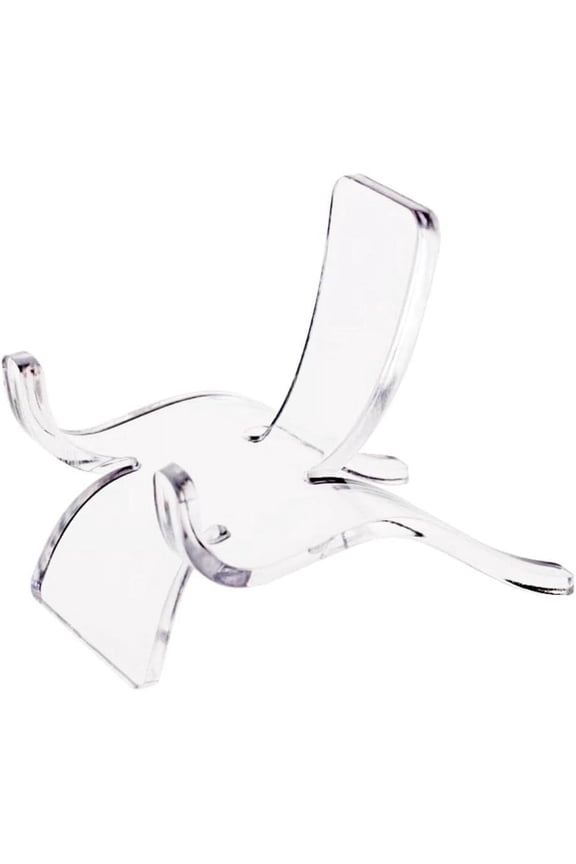 10 Pcs Acrylic Triangle Display Holder, Clear Plastic Display Easel Stands for Mineral Agate Coral Small Collectibles Display Stand(10pcs L)