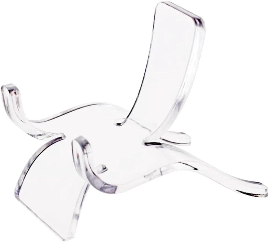 24 PCS Clear Acrylic Display Stands - Small Triangle Easels For Crystals, Rocks & Collectibles