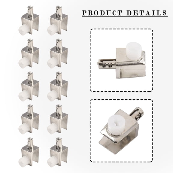 10 Pcs Adjustable Glass Clamps Glass Brackets With Pin Wall Mounted Shelf Holders Zinc Alloy Layer Board Glass Clip Shelf Clamp