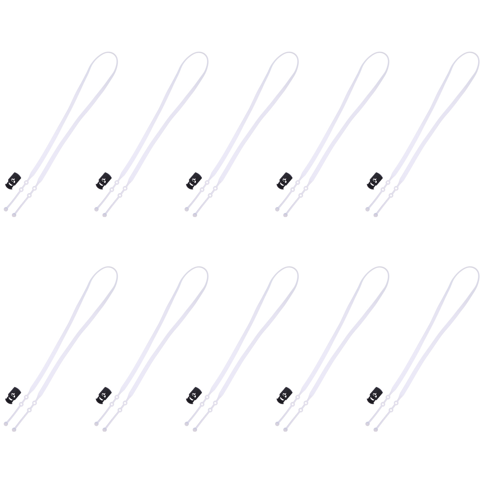 10 Pcs Adjustable Mask Cords Silicone Mask Hanging Ropes Mask Ear Ropes