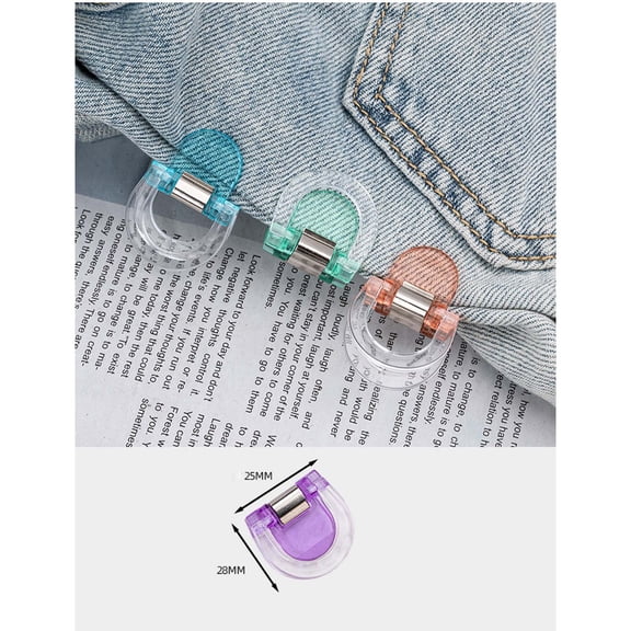 10 Pcs Adjustable Pants Hem Clips No Sew Instant Hemming Shortener Invisible Reusable Trouser Leg Cuffs Clamps Fabric Friendly Temporary Alteration for Jeans Dress Pants Clothing, 3.15 Inch, Yellow