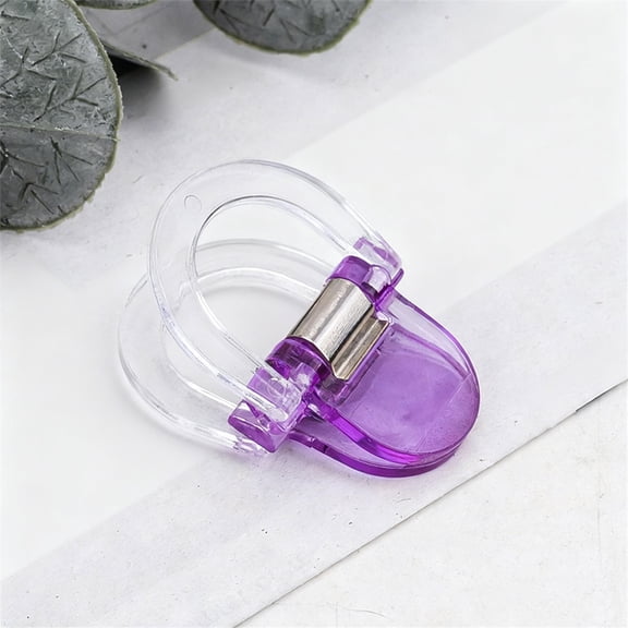 10 Pcs Adjustable Pants Hem Clips No Sew Instant Hemming Shortener Invisible Reusable Trouser Leg Cuffs Clamps Fabric Friendly Temporary Alteration for Jeans Dress Pants Clothing, 3.15 Inch, Purple