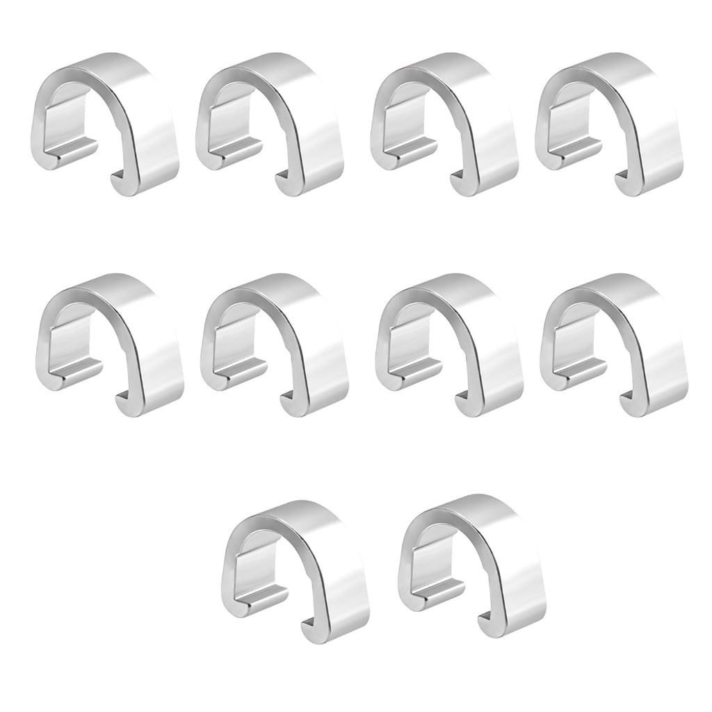 10 Pcs Aluminum Alloy Bike Cable C-Clips Mountain Bike Bicycles Brake ...