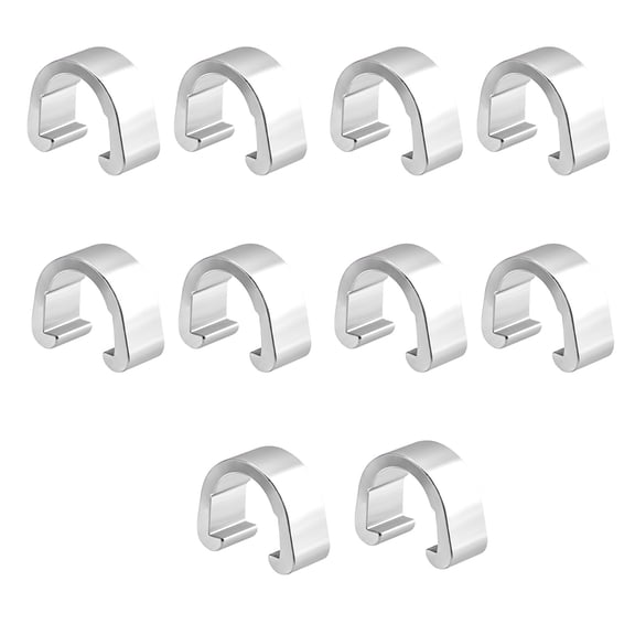 10 Pcs Aluminum Alloy Bike Cable C-Clips Mountain Bike Bicycles Brake Cable Clips Fixed Clamps