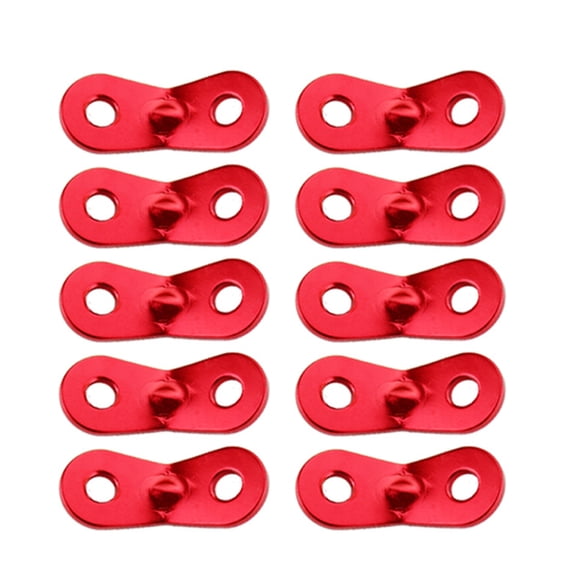 10 Pcs Aluminum Alloy Tent Rope Tensioners Camping Non-Slip Cord Lock Buckles Holes Wind Rope Peanut Stopper Tightening Clasp for Outdoor Hiking Climbing