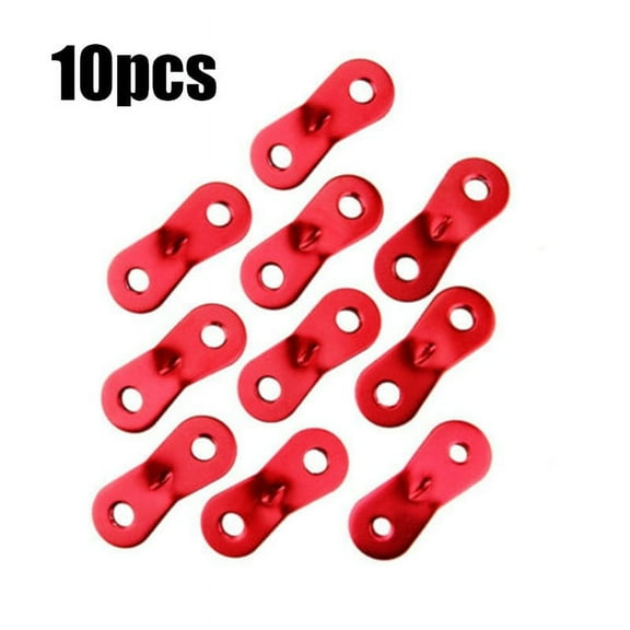 10 Pcs Aluminum Circular Camping Tent Lock Cord Rope Fastener Guy Line Adjuster