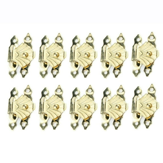 10 Pcs Antique Bronze Iron Jewelry Box Padlock Hasps Latch Clasp Lock Wooden Box