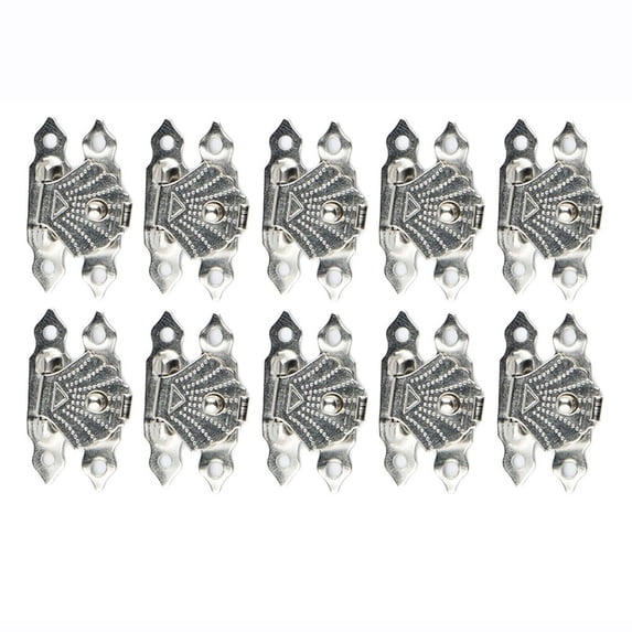 10 Pcs Antique Bronze Iron Jewelry Box Padlock Hasps Latch Clasp Lock Wooden Box