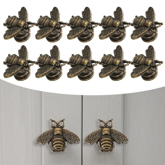 10 Pcs Antique Cabinet Handles Drawer Handle Cupboard Drawer Knobs Furniture Pull Wardrobe Hardware Zinc Alloy Handles