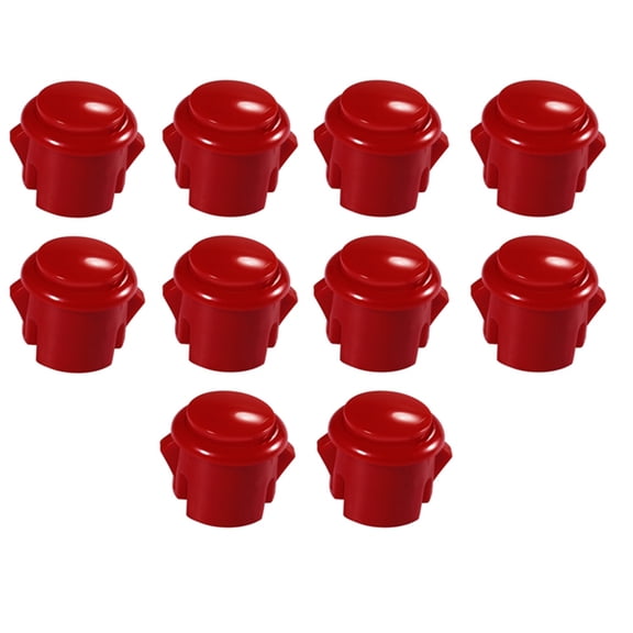 10 Pcs Arcade Buttons 30Mm Responsive Arcade Buttons for Gaming Enthusiasts Red,10 * Arcade Buttons,Red