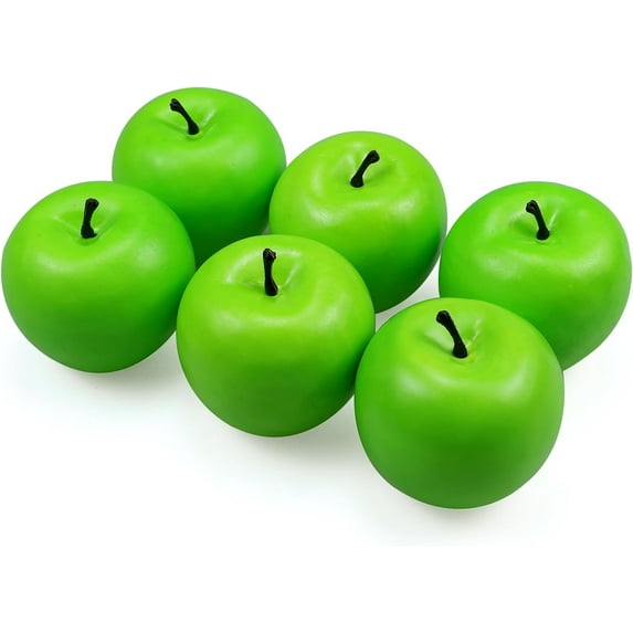 10 Pcs Artificial Apples Fake Frutis Apples, Simulation Apples for Home Decoration Lifelike Normal Size Apples Fake Apples for Kichen Party Chirstmas Decor (5Pcs Red Apple + 5 Pcs Green Apple)