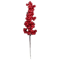 10 Pcs Artificial Berry Branches, Christmas Ball Garland, Red Berries Christmas Decor Branches for Christmas Tree, Wreath, Crafts, Winter, Xmas