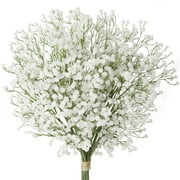 10 Pcs Artificial Flowers Baby's Breath 23.6" Faux Baby Breath Wedding Flower Arrangement White Home Decor