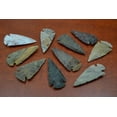 thumbnail image 1 of 10 Pcs Assortment Agate Stone Spear Arrowhead Points 2 1/2" - 3", 1 of 1