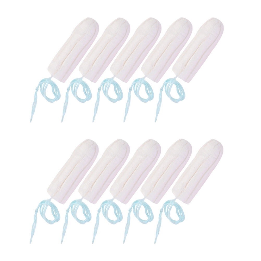 YuYiSan 10pcs Cotton Sanitary Tampons for Day and Night Use