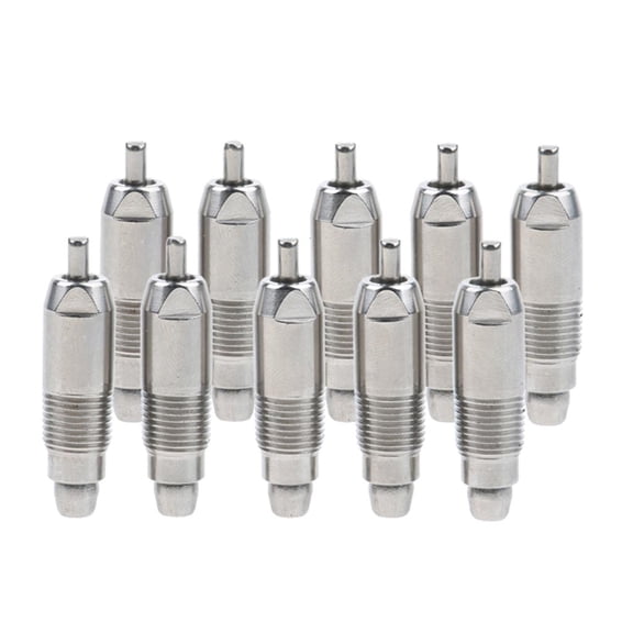 10 Pcs Automatic Water Feeder Drinker for Poultry Hen Farming Water Drinking Dispenser, Stainless , 3.4 cm