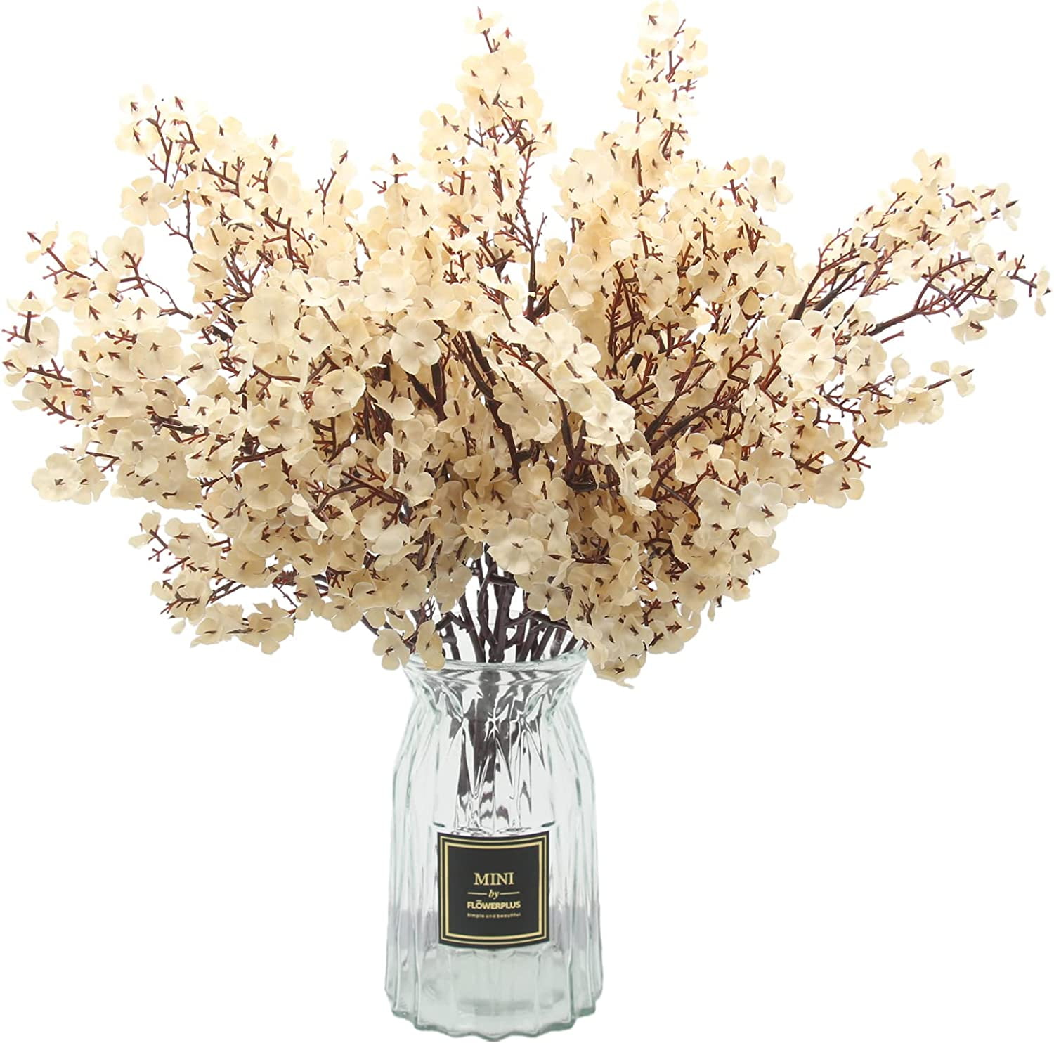 10 Pcs Babys Breath Artificial Flowers Real Touch Fake White Flowers