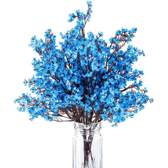 10 Pcs Babys Breath Gypsophila Artificial Flowers Bouquet Fake Silk Flowers Real Touch Flowers for Home Wedding Centerpiece Arrangement Festival Party Decoration(White)