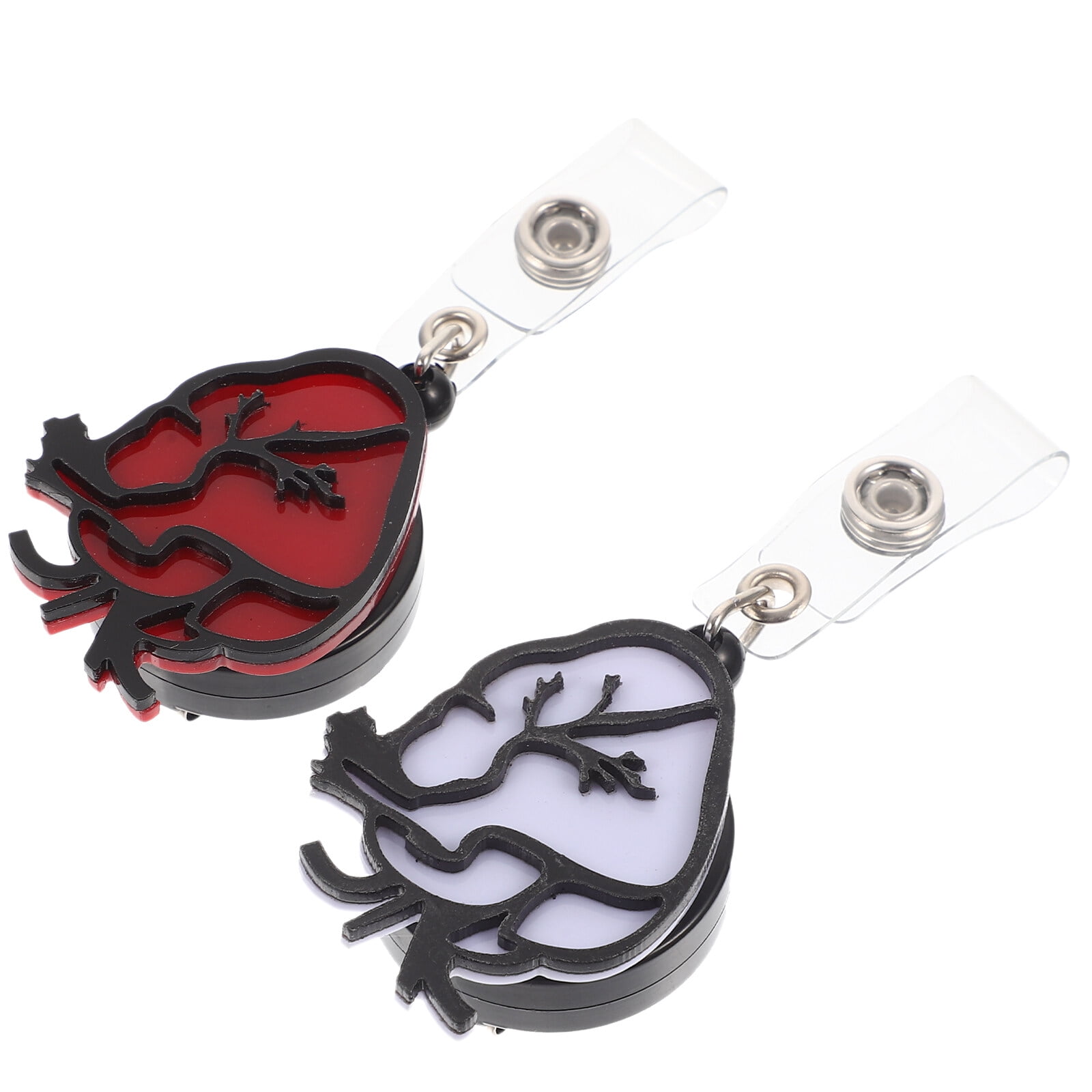 10 Pcs Badge Reels ID Card Holders Novelty Badge Buckles Nurse Cards