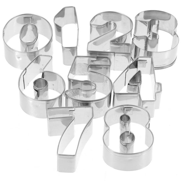CIMAXIC 10pcs Portable Biscuit Mold Stainless Steel DIY Molds for Home Use Friends Who Like to Bake