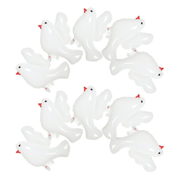 10 Pcs Balloon Animals Christening Balloons Newborn 75.00X66.00X1.00CM White