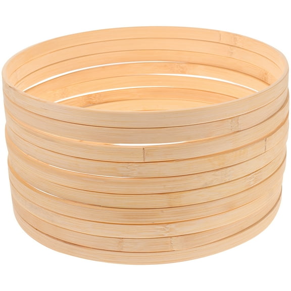 10 Pcs Bamboo Circle Quilting Supplies Embroidery Frame DIY Crafts Supplies Craft Sewing Supplies DIY Cross Stitch Hoops