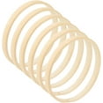 thumbnail image 1 of 10 Pcs Bamboo Floral Hoops Wooden Rings for DIY Crafting Macrame Rings Dream Catcher Rings for DIY Crafting Wedding Wreath Decor and Wall Hanging Craft, 1 of 7