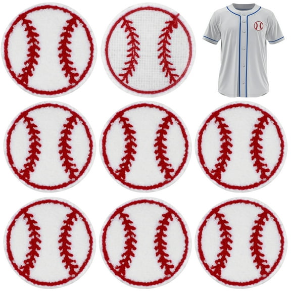 10 Pcs Baseball Patch Delicate Coat Patches Hats Baseballs Softball Iron Repair