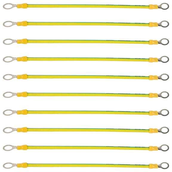 Copper Battery Cables for Ground Assorted Color PVC Material 10 Pieces