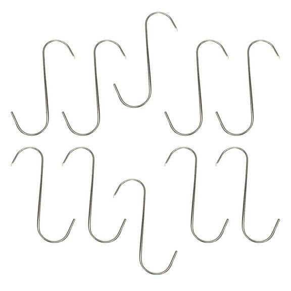 10 Pcs Beef Hooks Stainless Grill Hooks Meat Hanging Hooks for Butchering BBQ