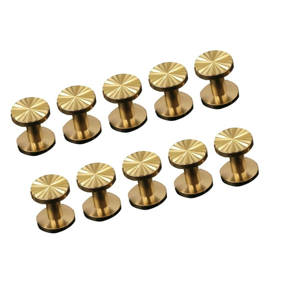 10 Pcs Belt Oil Rubbed Bronze Drawer Knobs Coat Hooks Gold Golden