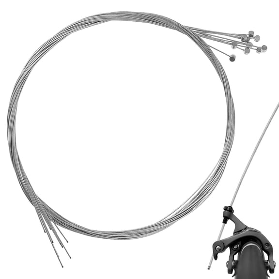SKISUNO 10Pcs High Performance Plated Silver Bike Brake Cable Ends for Reliable Braking and Smooth Operation