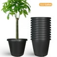 thumbnail image 1 of 10 Pcs Black Planter Nursery Pots, 12.7 Gallon Seed Starting Plastic Flower Plant Container for Indoor Outdoor, 1 of 8