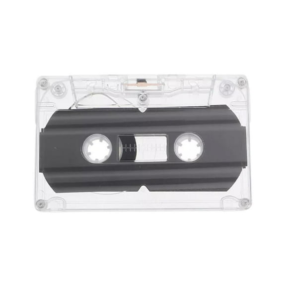 10 Pcs Blank Cassette Tapes 30 Minute Recordable Clear Audio Cassette Tape for Speech Music Recording, Audio Tapes with Individual Clear Plastic Case