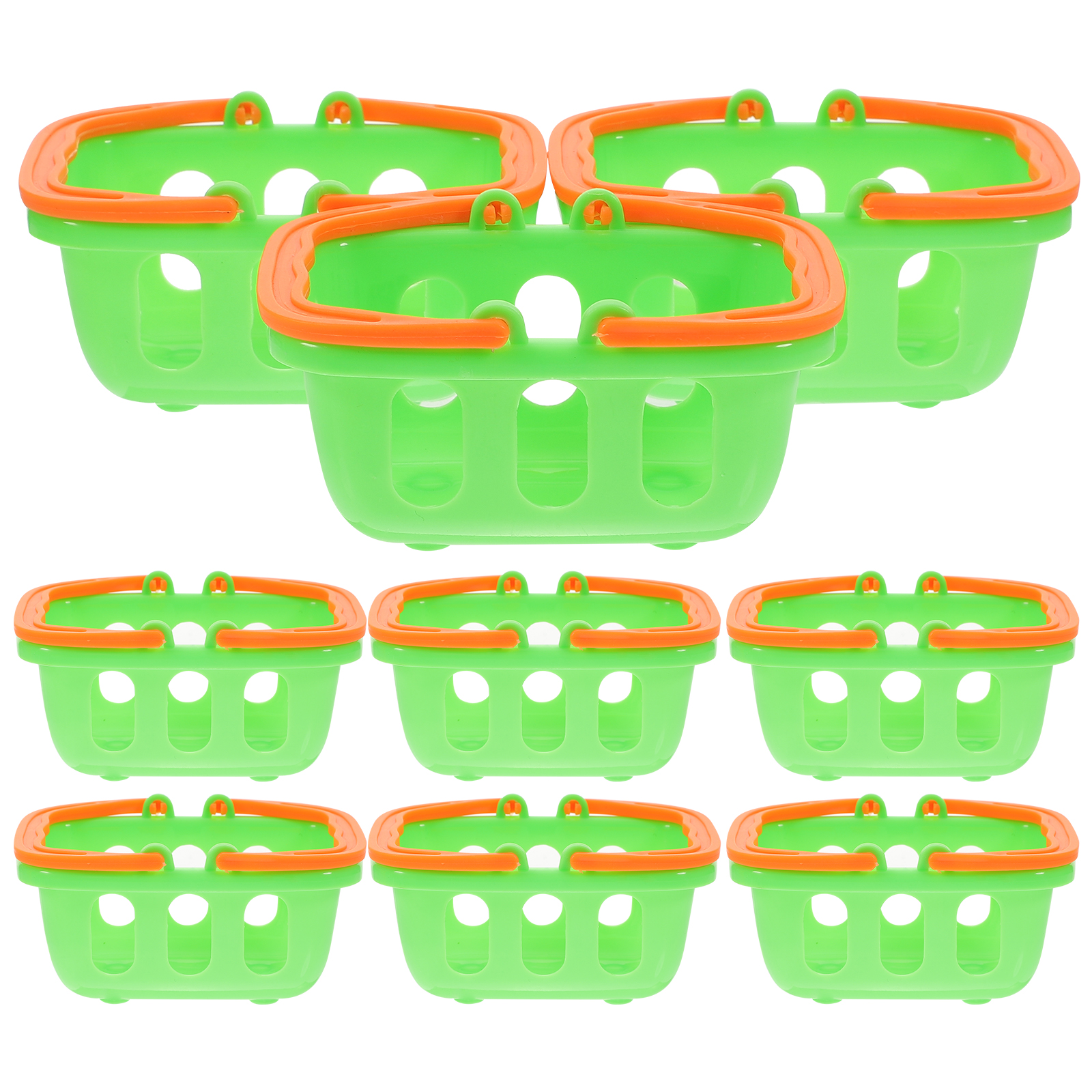 Mini Buskets 10 Pcs Blanket Basket Mini Shopping Miniature Supermarket Baskets ...