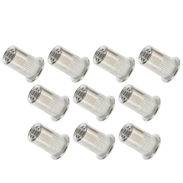 Eease 10pcs Professional Rivet Nut Riveted Stainless Steel Nut Rivet