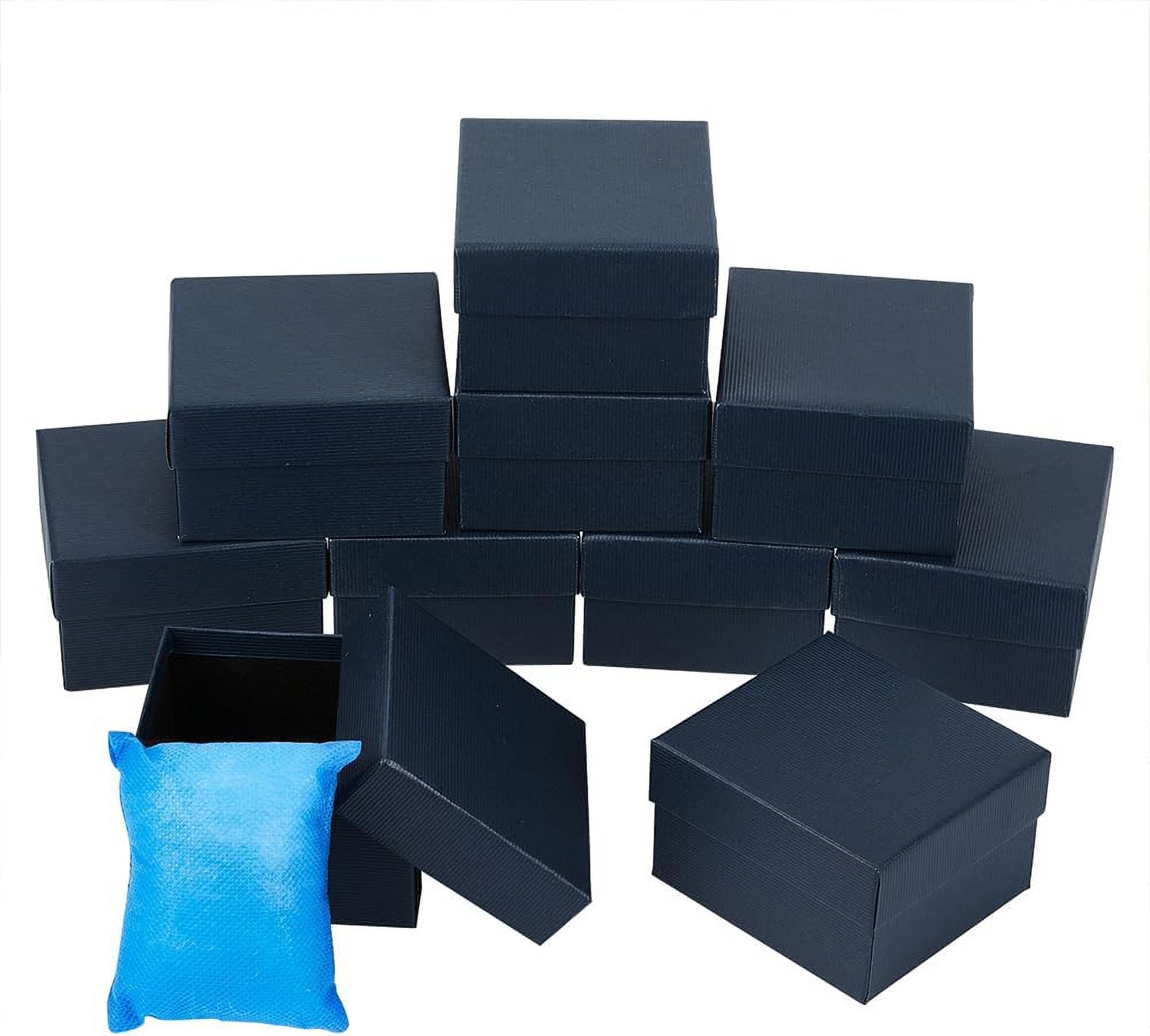 10 Pcs Blue Single Watch Box 3.4x3x2 Cardboard Gift Packaging Box ...