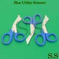 thumbnail image 1 of 10 Pcs Blue Utility Scissors 7.25" Multi-Purpose Diy Ems Emt Universal Shears, 1 of 2