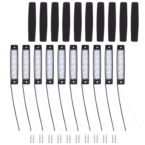 MLINS White LED Side Light for Car Lighting Durable and Safe with HighQuality Silicone Wire 6 LED