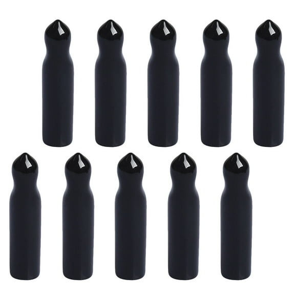 10 Pcs Bottle Stopper Wine Cap Cocktail Shaker Syrup Dispenser Oil Pourer Spout Covers with Hat Rubber