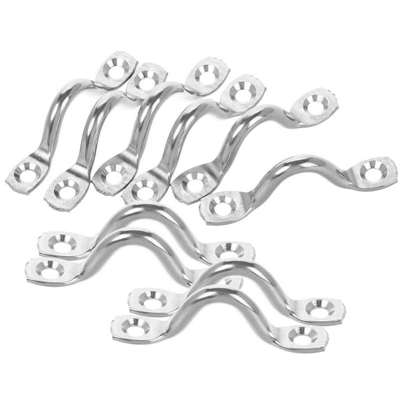 10 Pcs Bow Handle Kayak Deck Grips Kayak Door Metal Handle Yacht Kayak Fixing Part Stainless Steel 5.50X1.50X1.00CM