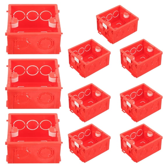 10 Pcs Boxes White The Switch Extension Cord with Multiple Outlets