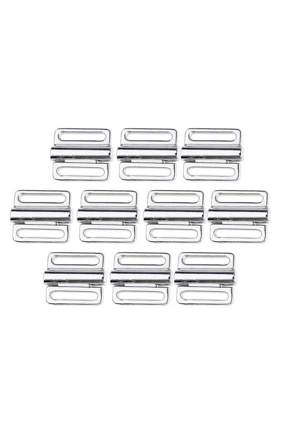 10 Pcs Bra Clip Hook Metal Clasps Bra Fasteners Strap Accesories - , 10mm
