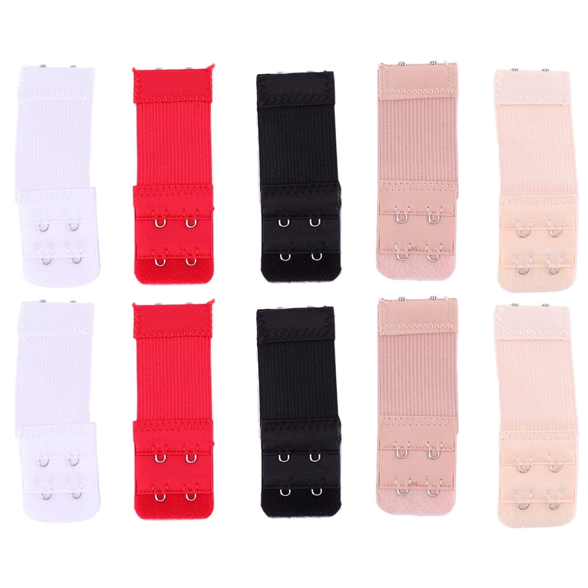 10 Pcs Bra Extender Belt Bra Clasp Underwear Extension Buckle Bra Extension Hooks Two Row Bra