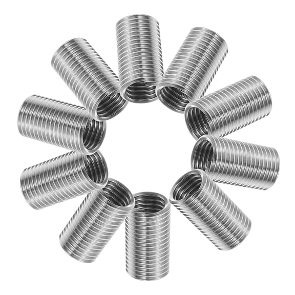 10pcs Precision Stainless Steel Threaded Screw Inserts for Thread Repair Protection in Various Applications