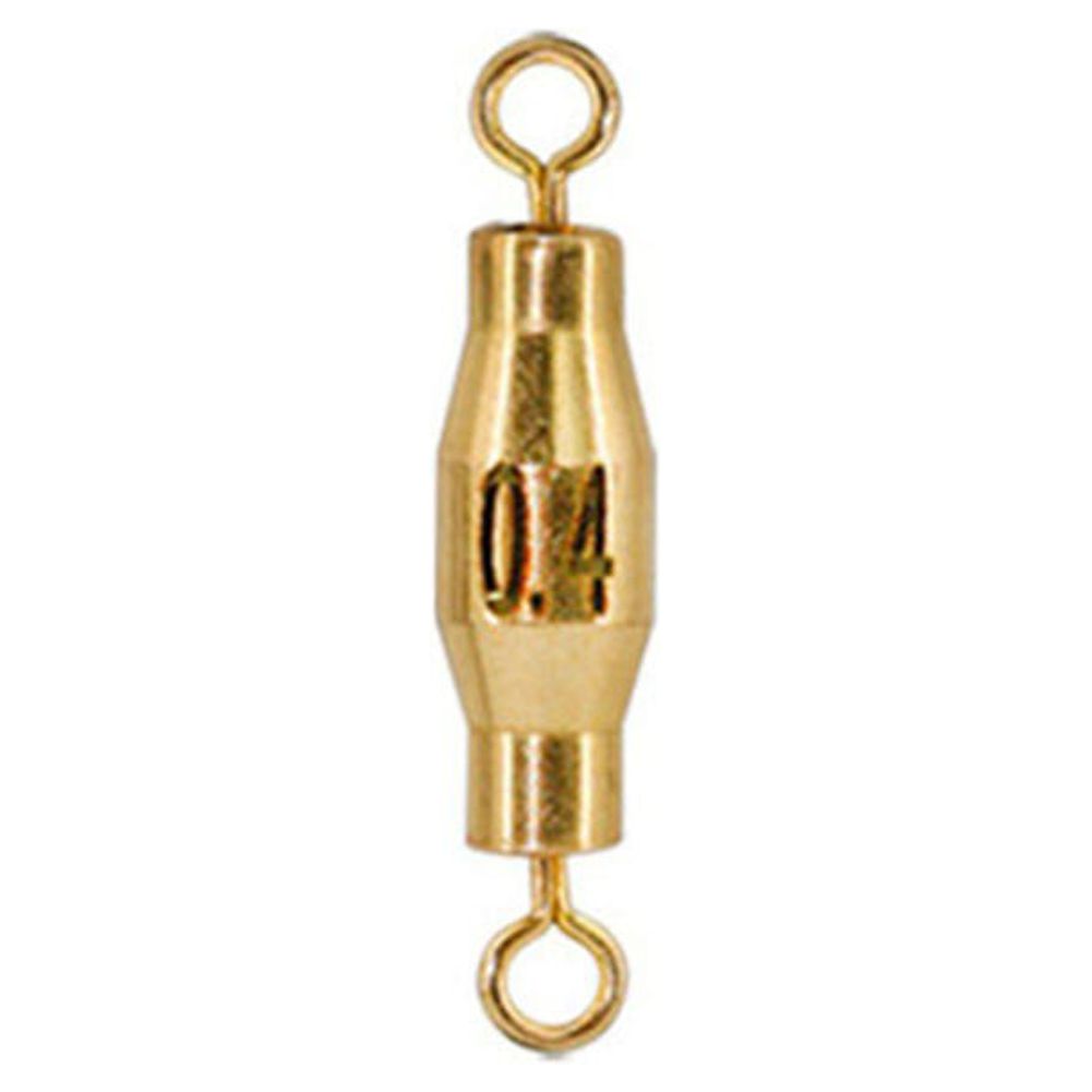 10 Pcs Brass Fishing Weights Trolling Sinker Swivels Connector Solid