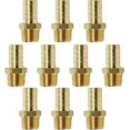thumbnail image 1 of 10 Pcs Brass Male Reducing Adapter 5/16In Hose Barb X 1/8"In Mip Fitting Connect, 1 of 5