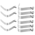 thumbnail image 1 of Silver Nickel Plated Steel Spring Clips for Pole Tent Umbrella 10pcs 6mm, 1 of 6