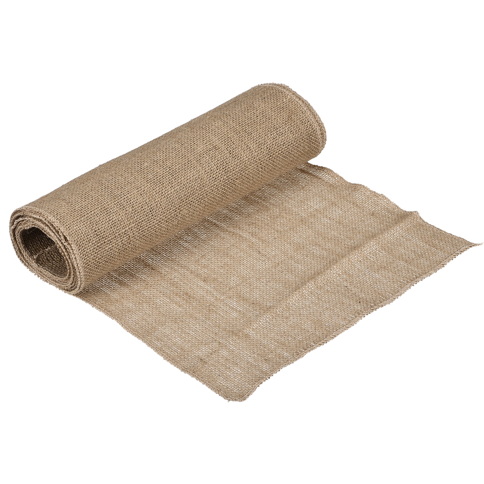 10 Pcs Burlap Fabric Roll 1 Ft x 5.9 Ft Natural Jute Burlap Roll for